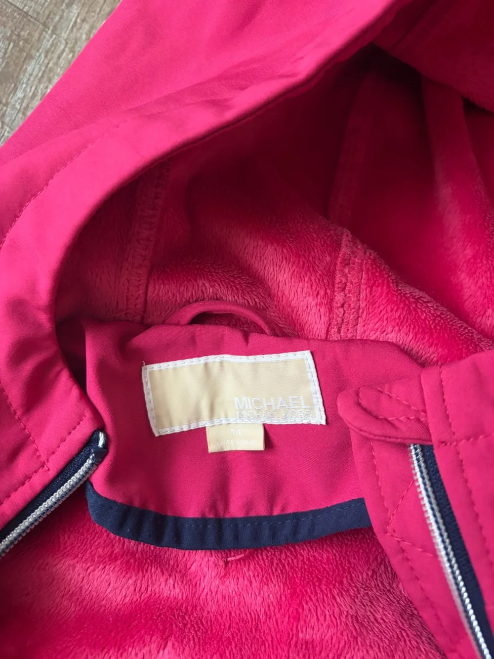 MICHAEL Michael Kors Pink Hooded Raincoat